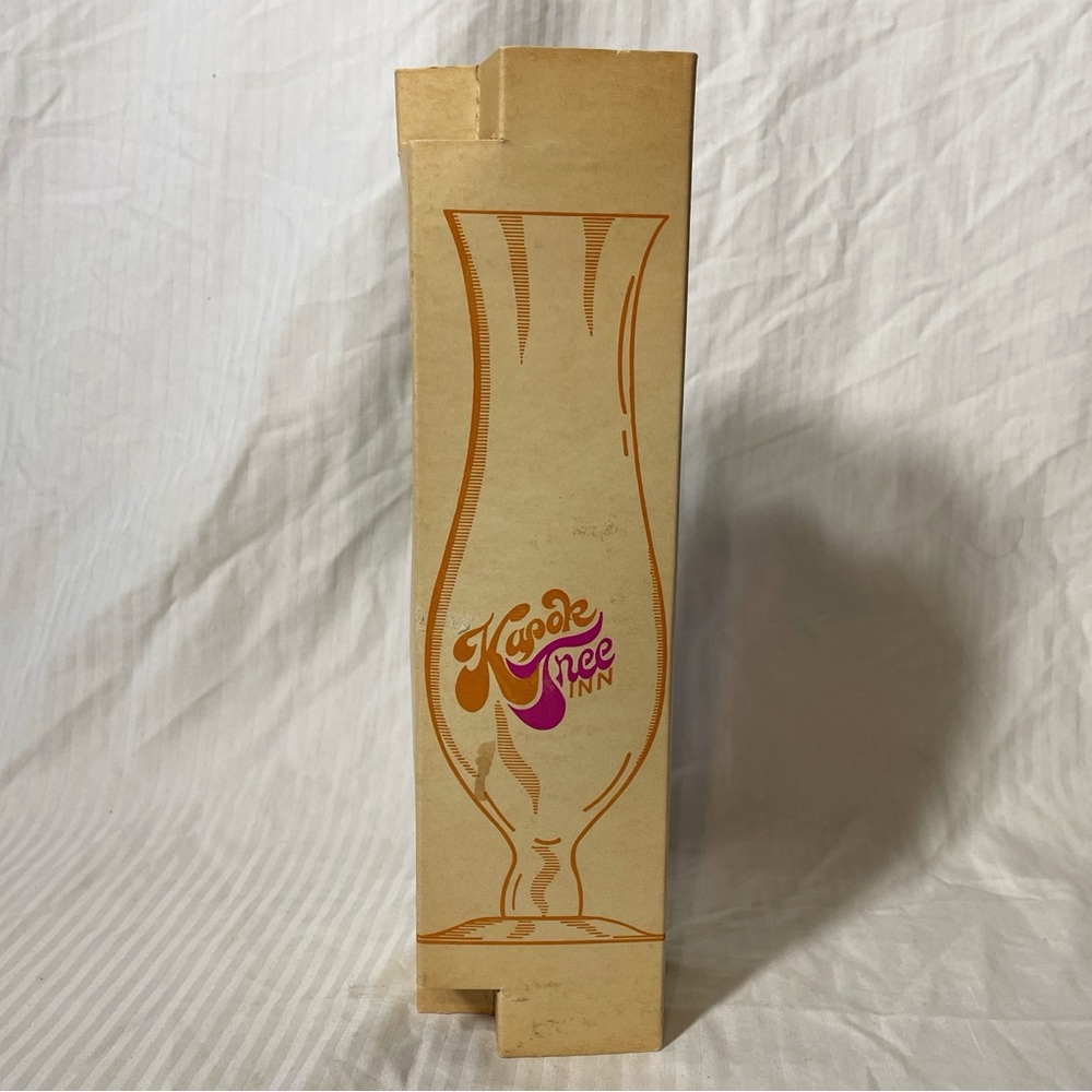 Hurricane souvenir glass in original box